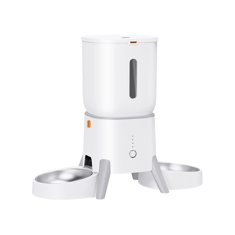 One-Piece Dual-Bowl Smart Pet Feeder